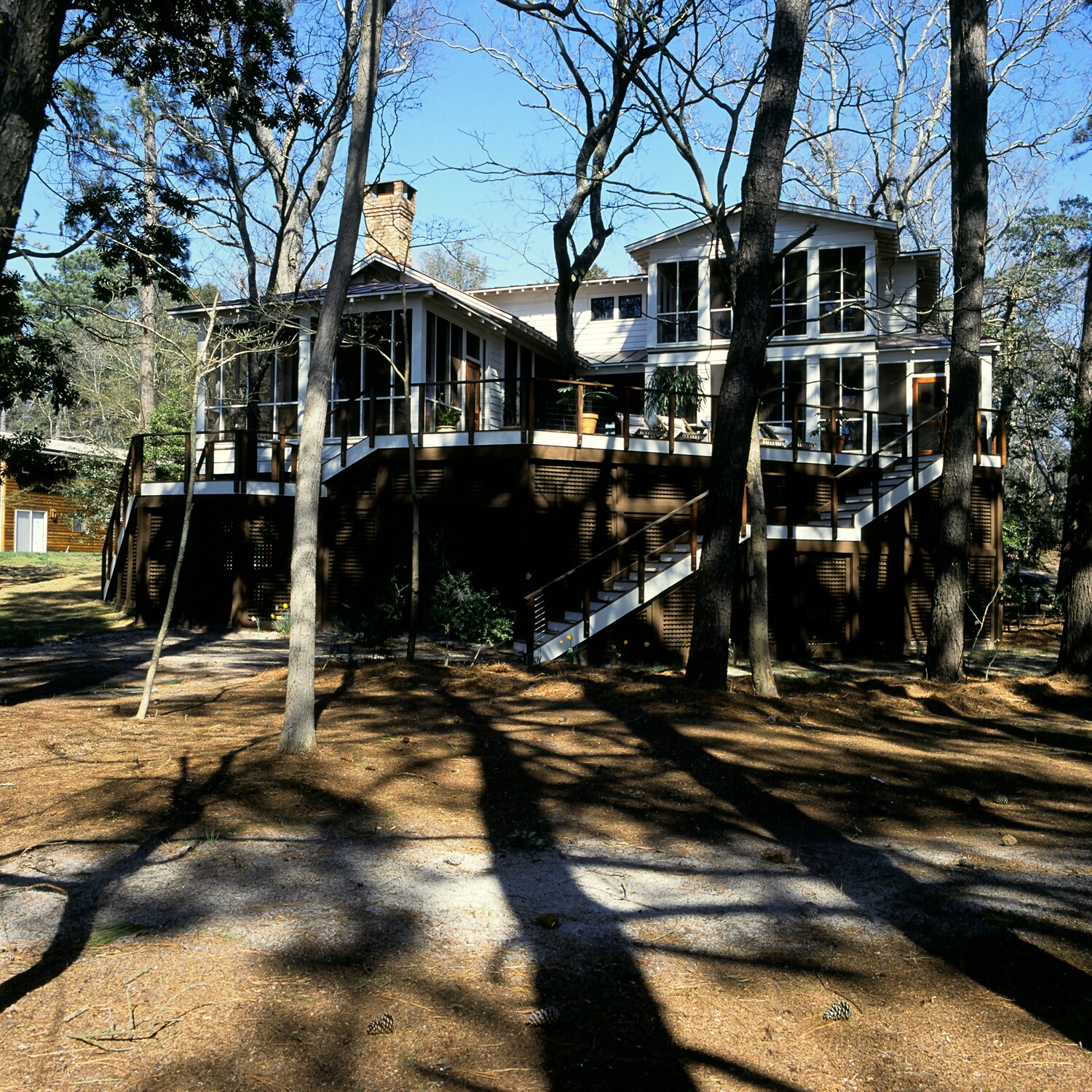 Southern Shores, North Carolina Waterfront Residence Exterior from West (rear)