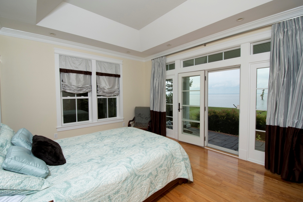 Edenton Bay North Carolina Waterfront Residence Master Bedroom-looking south