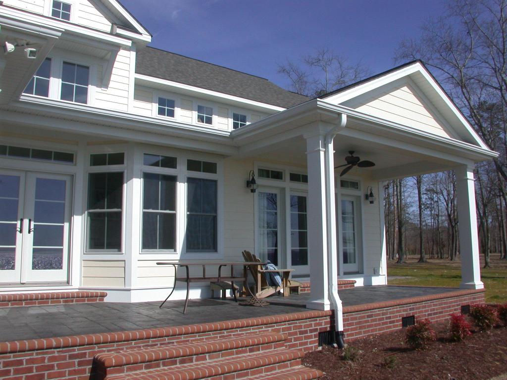 Edenton Bay North Carolina Waterfront Residence Open Porch off Master Bedroom